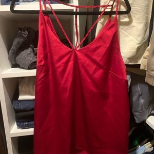 Red Satin Camisole